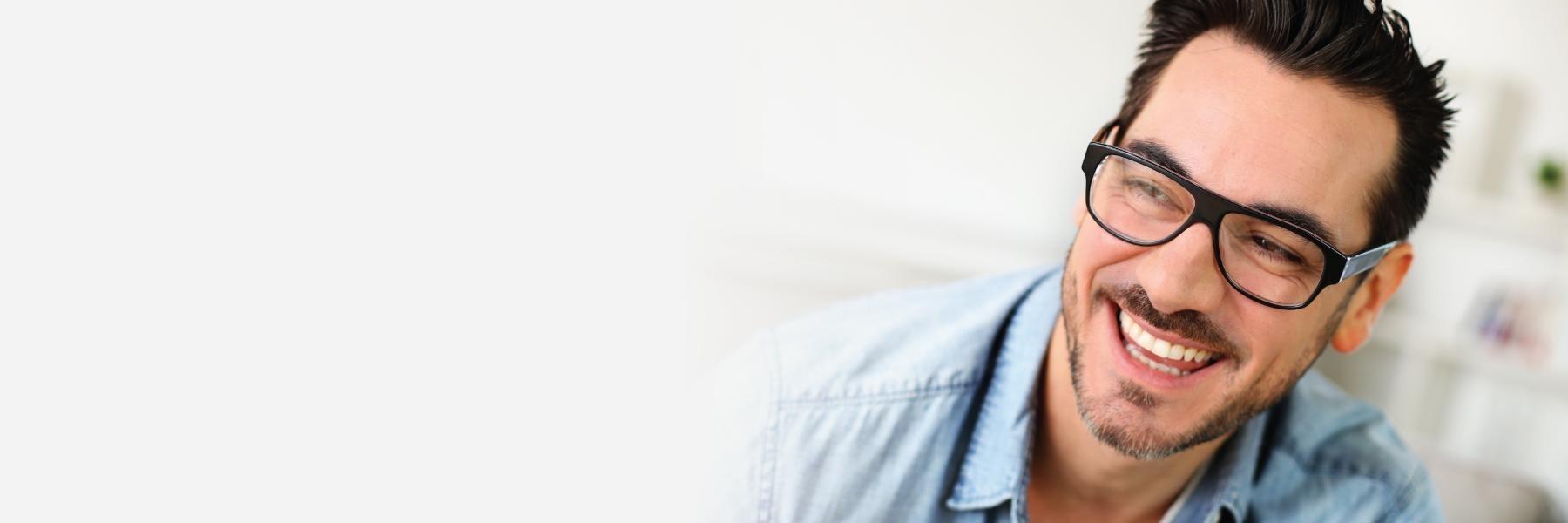 man with dental crowns in brentwood tn