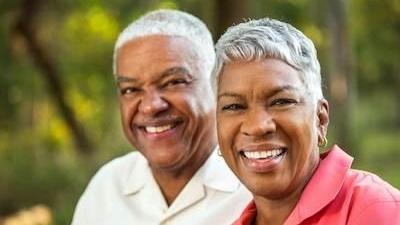 older couple at the dentist in brenwtood tn