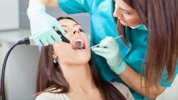 woman during oral surgery in brentwood tn