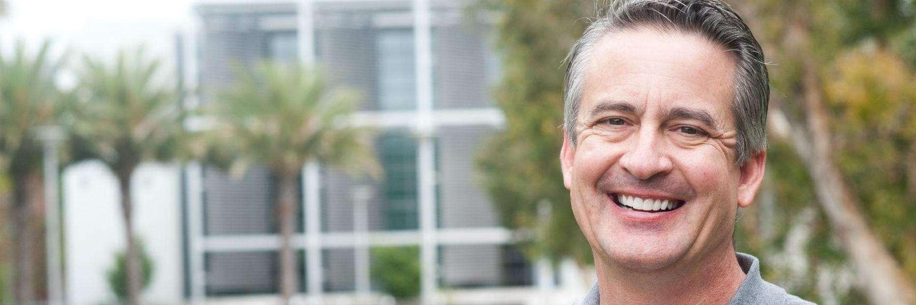 man with dental implants in brentwood tn